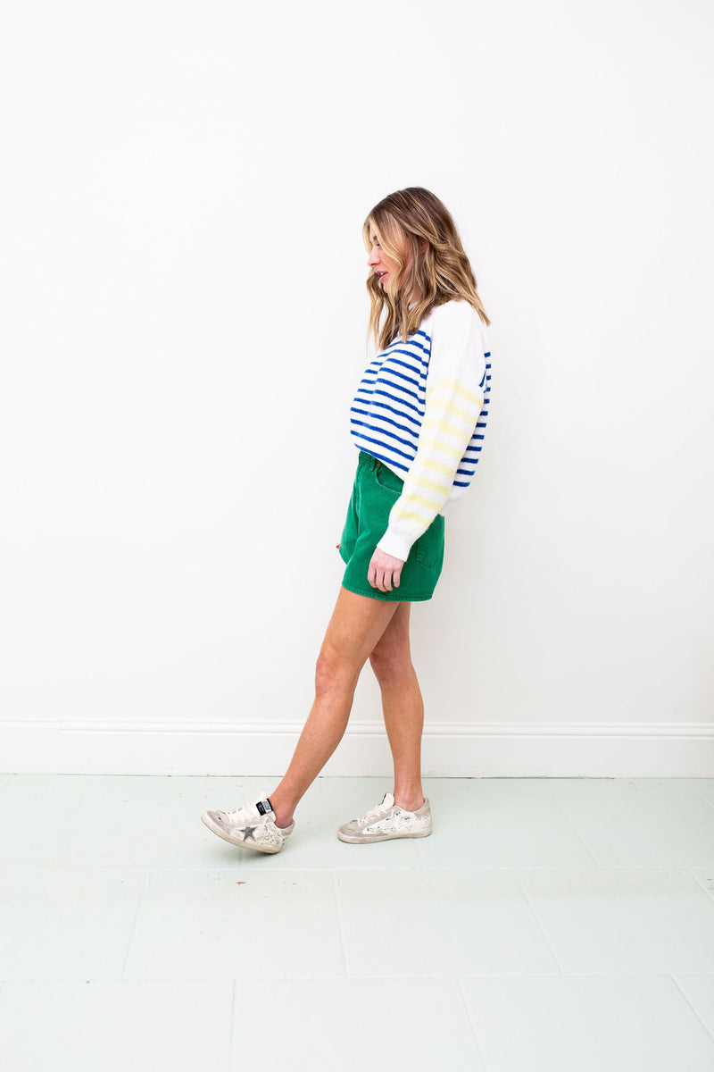 Oversized Sweater in Multi Colored Stripes