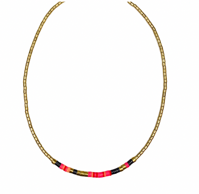 Matte Gold Neon Necklace